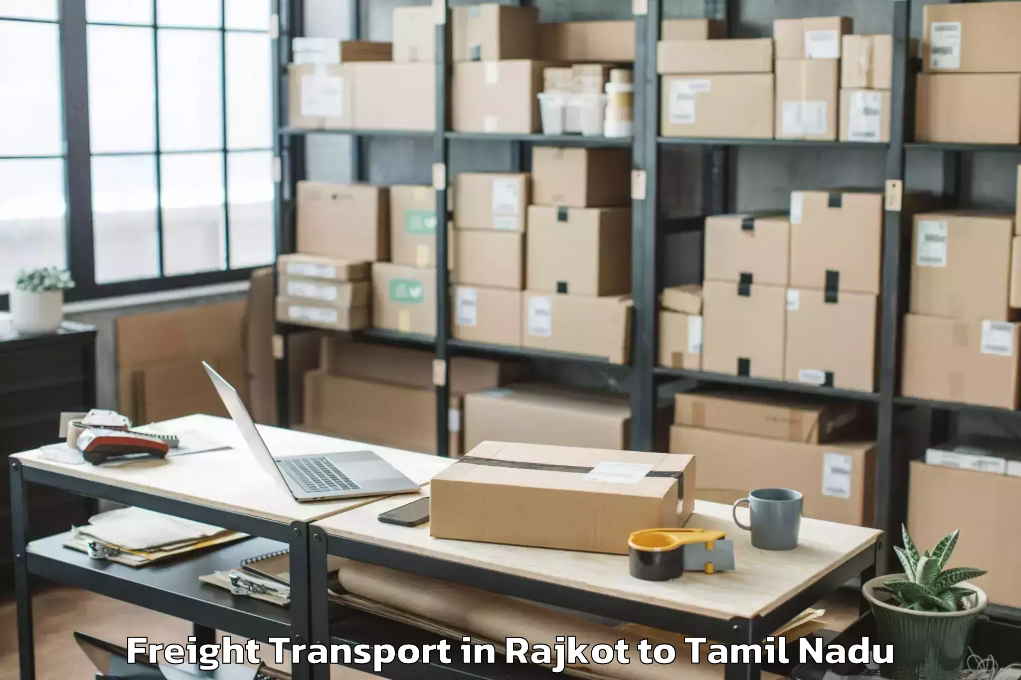 Comprehensive Rajkot to Kombai Freight Transport